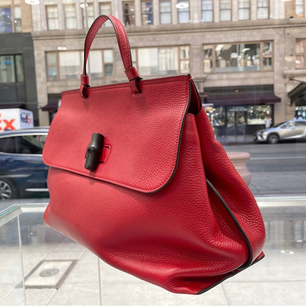 Brand New Gucci Bamboo Daily top handle 2way handbag - Picture 4 of 9